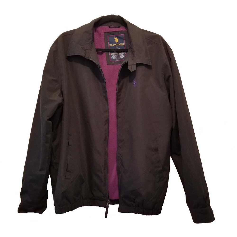 U.S. Polo Assn. Black Purple Jacket